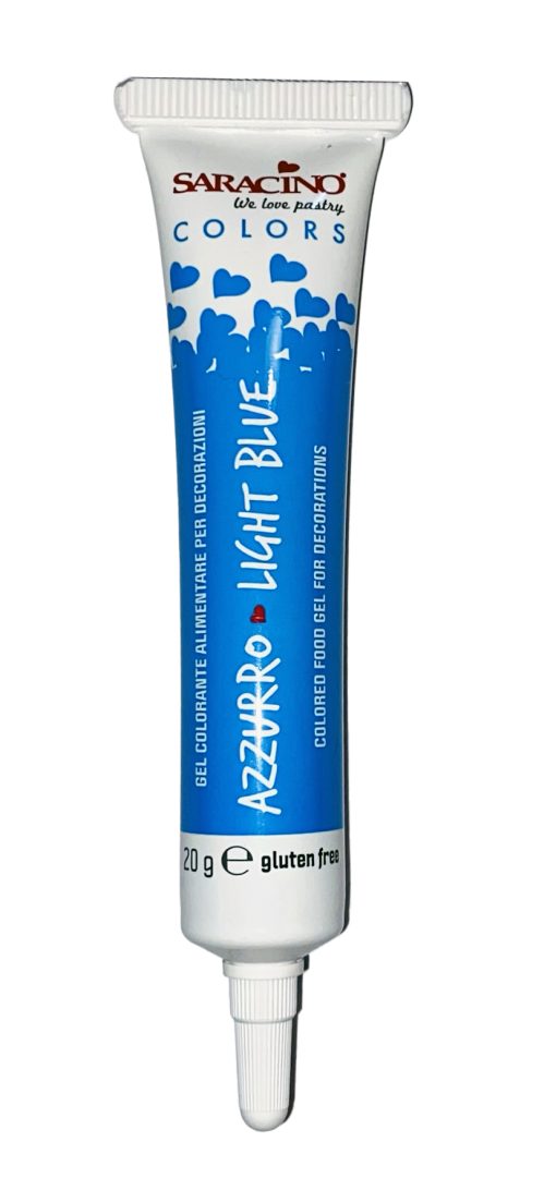 Saracino Gel Kleurstof LICHT BLAUW tube