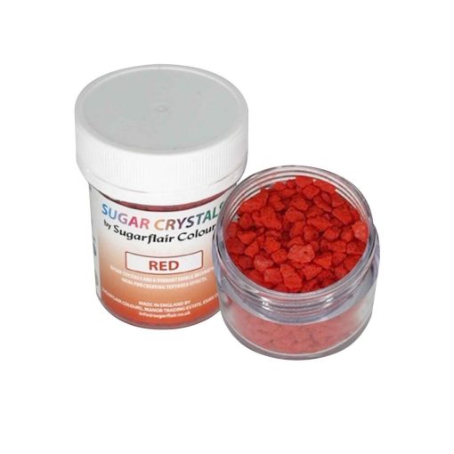 Sugarflair Sugar Crystals Rood 40g