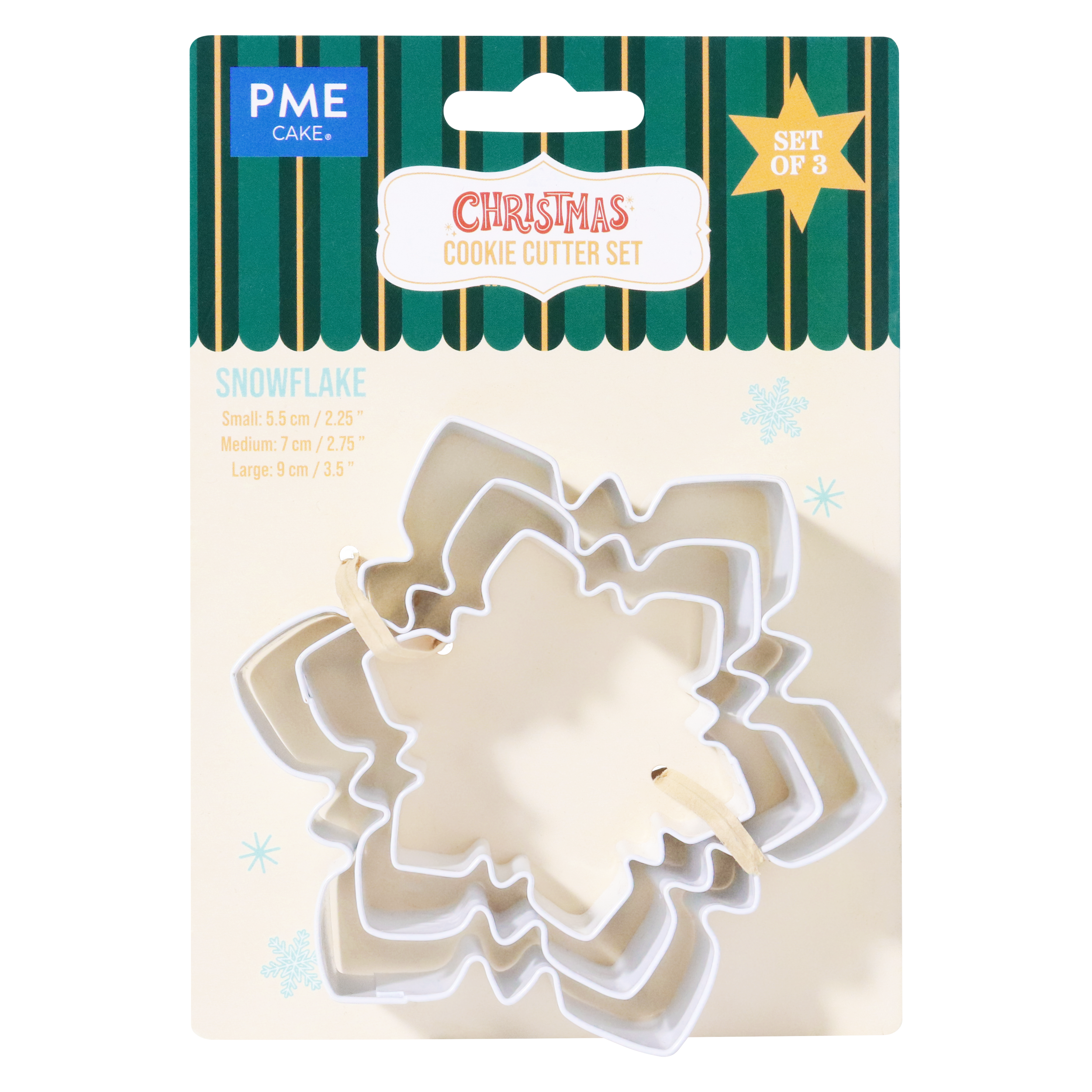 Sneeuwvlokken uitsteker set van 3 - PME