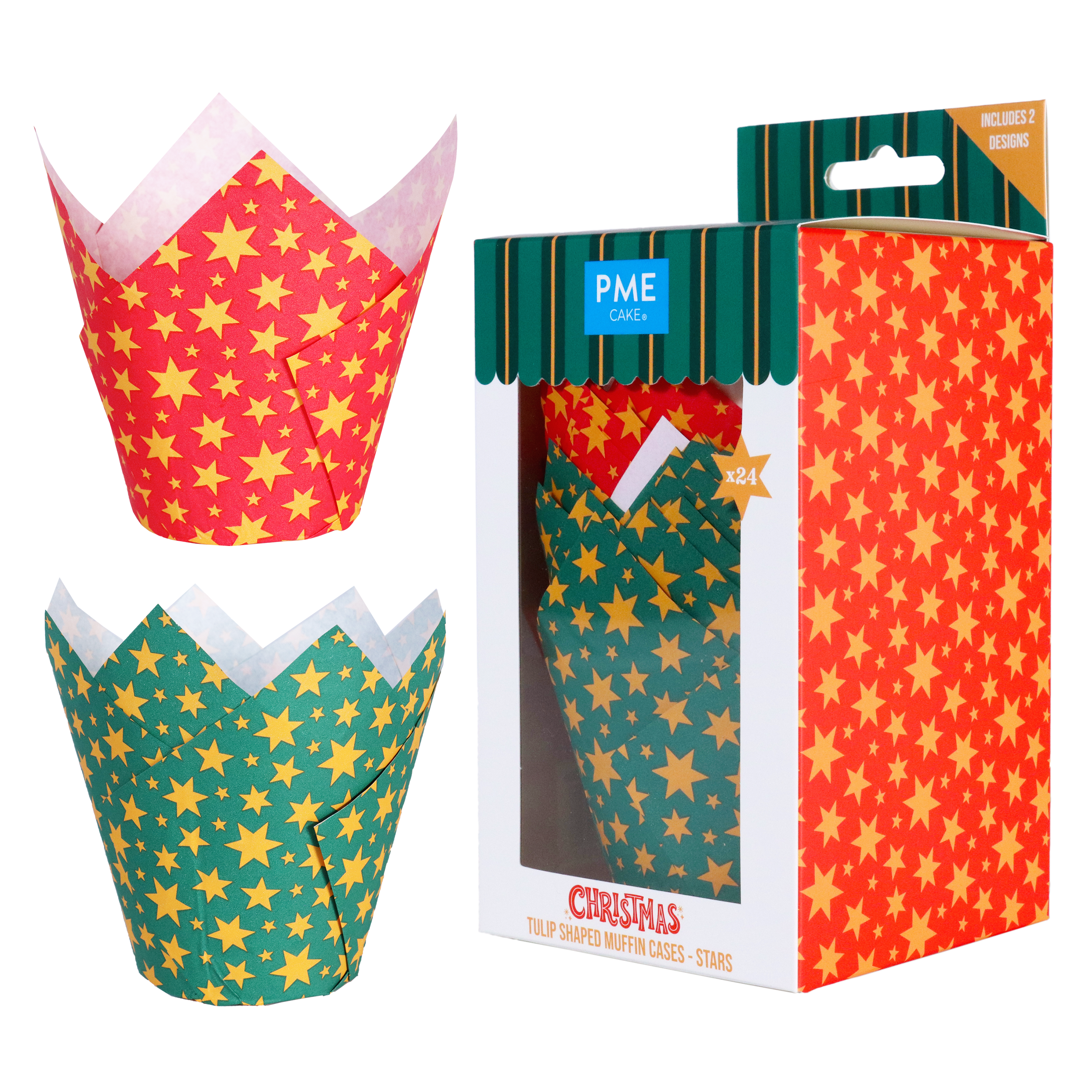 Stars tulip cases 24st - PME